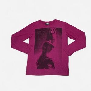 PPFM rare y2k Japanese brand Pink long sleeve punk graphic
